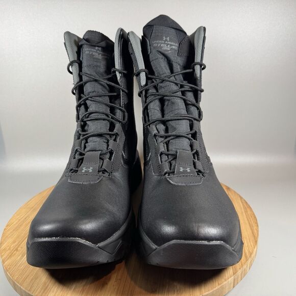 Under Armour UA Stellar G2 6" Tactical Black‎ Boots 3025578-100 Mens 12 NEW - Picture 2 of 8